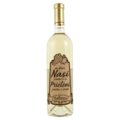 Vin alb 750 ml "Nasi pentru o zi...." cu eticheta personalizata din pluta