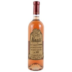 Vin rose 0.75l "Nasii sunt singura Familie..." cu eticheta personalizata din pluta
