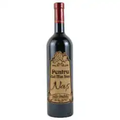 Vin rosu 750 ml "Pentru cel mai bun Nas" cu eticheta personalizata din pluta