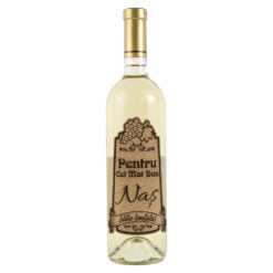 Vin alb 750 ml "Pentru cel mai bun Nas" cu eticheta personalizata din pluta