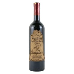 Vin rosu 750 ml "Pentru cel mai bun Tamplar" cu eticheta personalizata din pluta