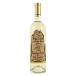 Vin alb 750 ml "Pentru cel mai bun Tamplar" cu eticheta personalizata din pluta