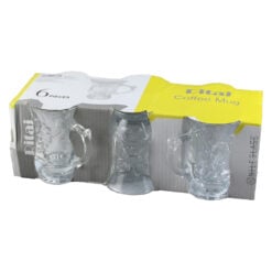 Set 6 cani din sticla 70 ml