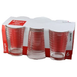 Set 6 pahare din sticla 200 ml