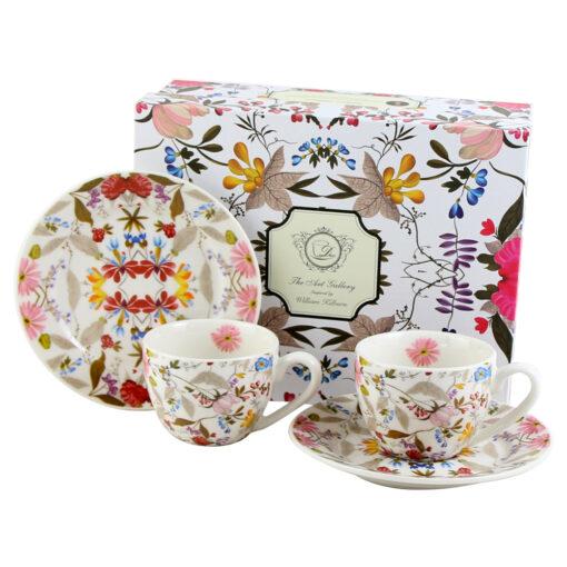 Set 2 cesti espresso cu farfurii