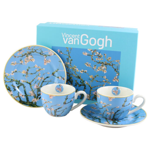 Set 2 cesti espresso cu farfurii