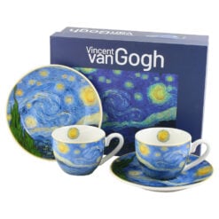 Set 2 cesti espresso cu farfurii