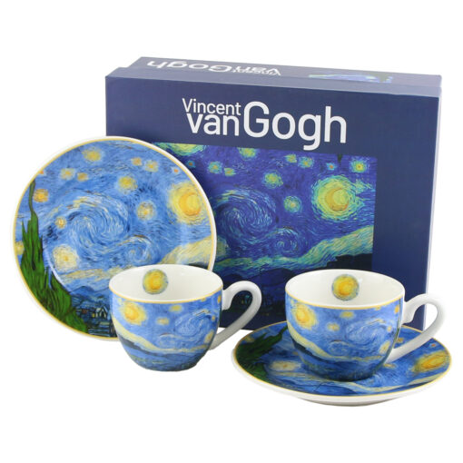 Set 2 cesti espresso cu farfurii