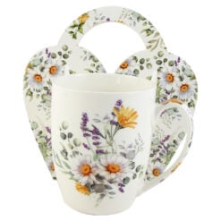 Cana portelan 350 ml "Basket of Flowers-Daisy"