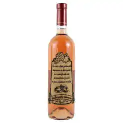 Vin rose 750 ml "Felicitari pentru aniversare casatoriei" cu eticheta personalizata din pluta