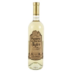 Vin alb 750 ml "Pentru cel mai bun Sofer" cu eticheta personalizata din pluta