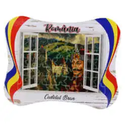 Puzzle in rama "Romania/Castelul Bran"