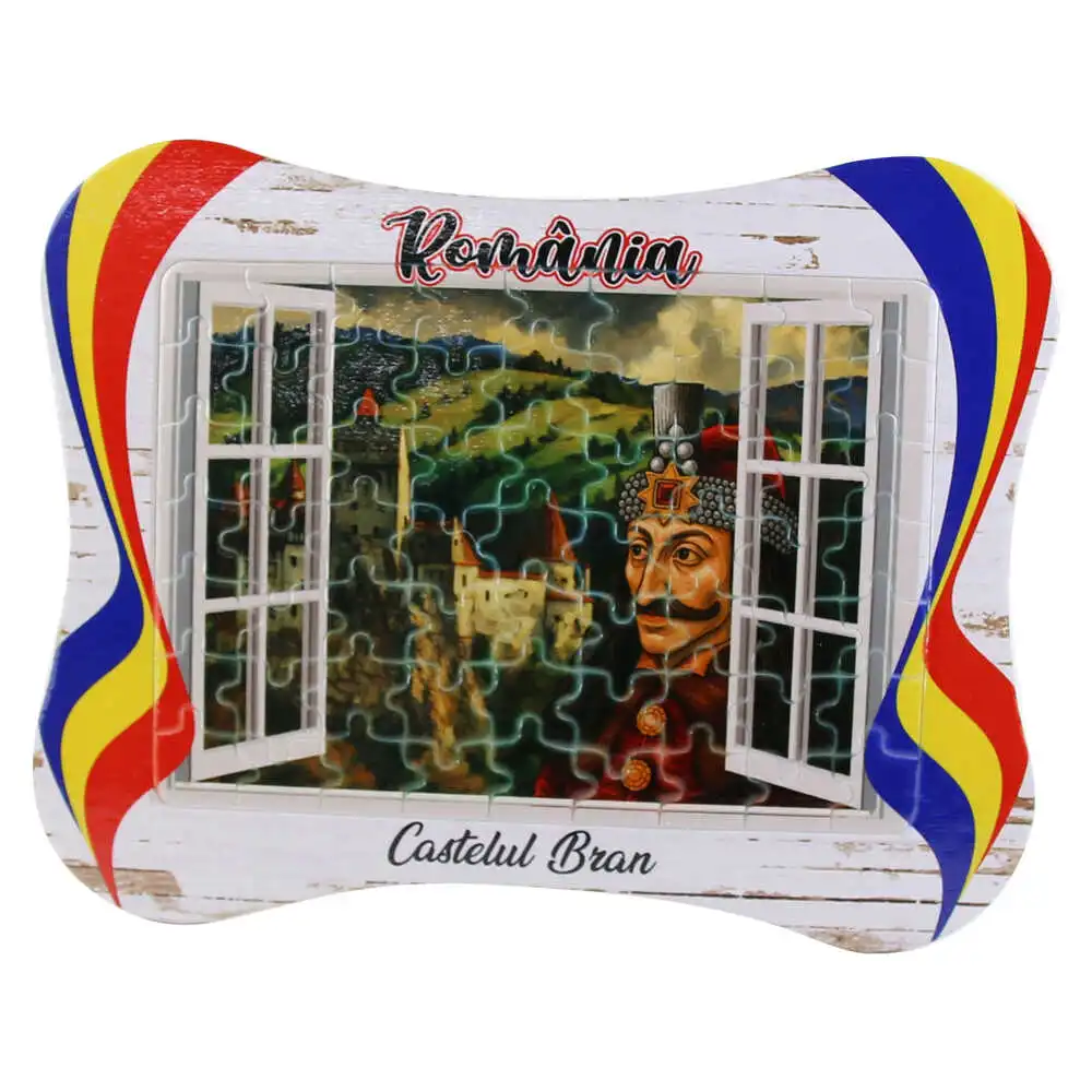 Puzzle in rama Castelul Bran 24 x 19 cm Puzzle in rama Castelul Bran 24 x 19 cm