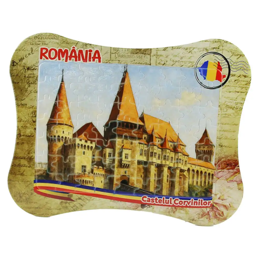 Puzzle in rama Castelul Corvinilor 24 x 19 cm