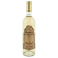 Vin alb 750 ml "Pentru cel mai bun Politist" cu eticheta personalizata din pluta