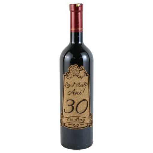 Vin rosu 750 ml "La multi ani! 30