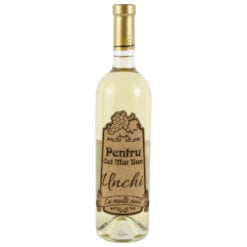 Vin alb 750 ml "Pentru cel mai bun Unchi" cu eticheta personalizata din pluta