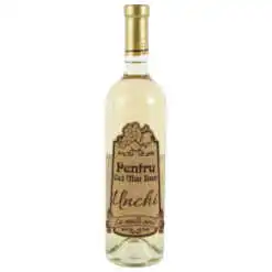 Vin alb 750 ml "Pentru cel mai bun Unchi" cu eticheta personalizata din pluta