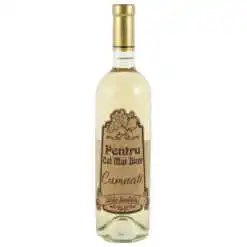 Vin alb 750 ml "Pentru cei mai buni Cumnati" cu eticheta personalizata din pluta