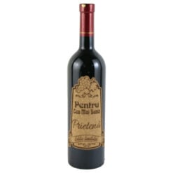 Vin rosu 750 ml "Pentru cea mai buna Prietena" cu eticheta personalizata din pluta