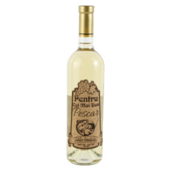 Vin alb 750 ml "Pentru cel mai bun Pescar" cu eticheta personalizata din pluta