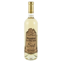 Vin alb 750 ml "Pentru cel mai bun Sot" cu eticheta personalizata din pluta