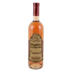 Vin rose 750 ml "Pentru cel mai bun Cumnat" cu eticheta personalizata din pluta