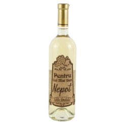 Vin alb 750 ml "Pentru cel mai bun Nepot" cu eticheta personalizata din pluta