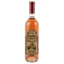 Vin rose 750 ml "Pentru cel mai bun Motociclist" cu eticheta personalizata din pluta