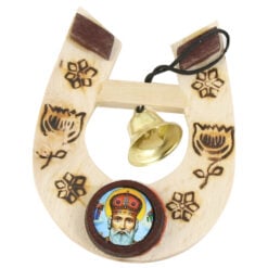Magnet frigider Potcoava din lemn 6.5x9 CM