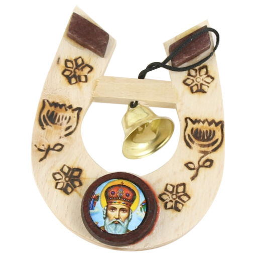 Magnet frigider Potcoava din lemn 6.5x9 CM