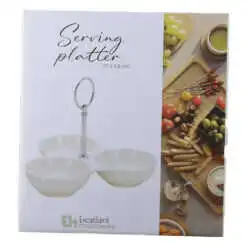 Platou din portelan cu 3 compartimente 20 CM