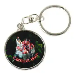 Breloc din metal "Castelul Bran" cu calendar Eternety