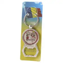 Breloc din metal cu desfacator sticle si calendar Eternety