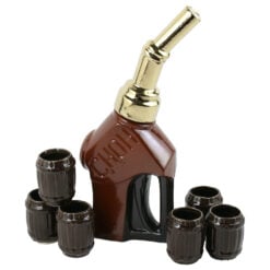 Set pentru vin din ceramica cu 6 cani