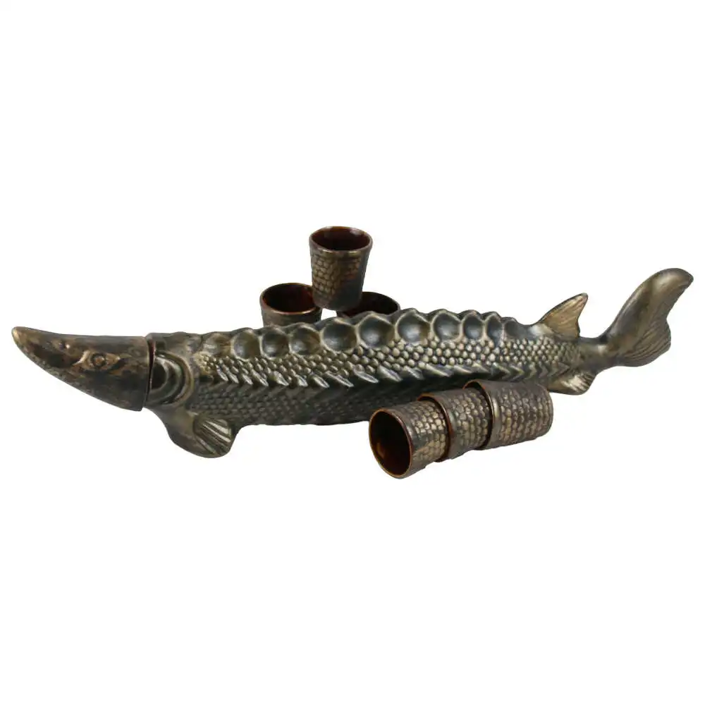 Set pentru vin din ceramica cu 6 cani Set pentru vin din ceramica cu 6 cani
