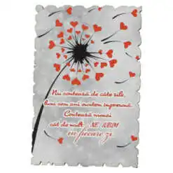 Magnet frigider din lemn "Nu conteaza de cate zile..." 6x9 CM