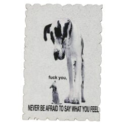 Magnet frigider din lemn "Never be afraid..." 6x9 CM