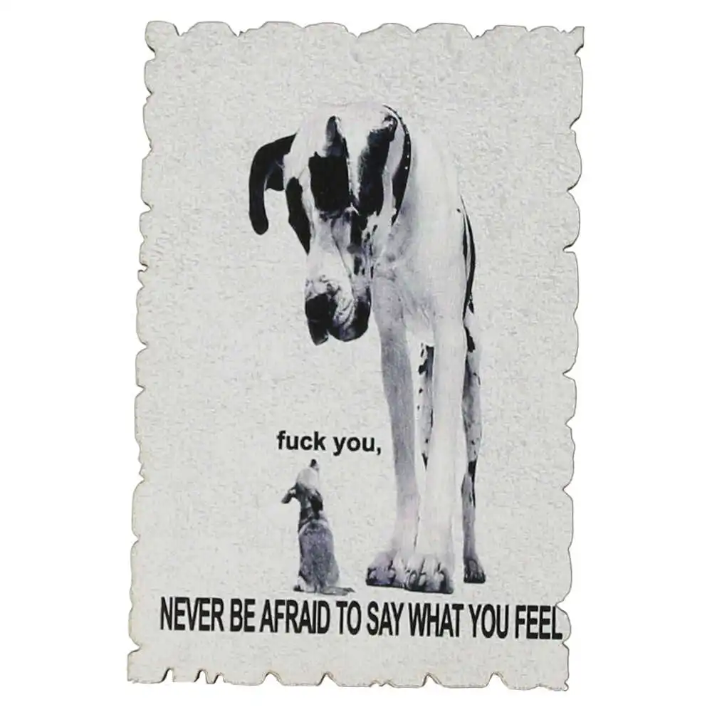 Magnet frigider din lemn "Never be afraid..." 6x9 CM Magnet frigider din lemn "Never be afraid..." 6x9 CM