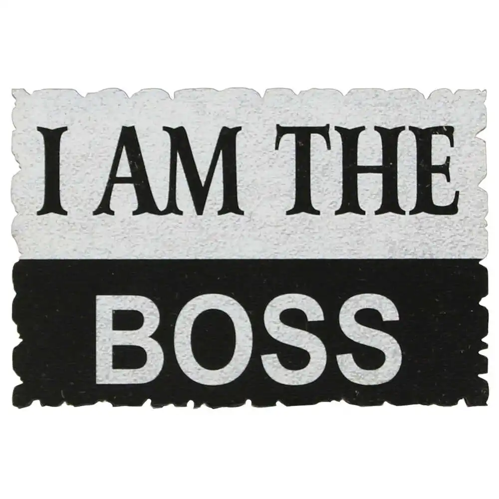 Magnet frigider din lemn "I am the Boss" 9x6 CM Magnet frigider din lemn "I am the Boss" 9x6 CM