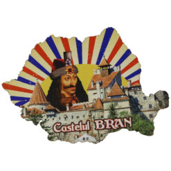 Magnet frigider din lemn "Castelul Bran" 9x6 CM