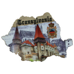 Magnet frigider din lemn "Transylvania" 9x6 CM