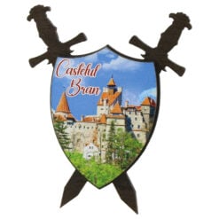 Magnet frigider din lemn "Castelul Bran" 8x9 CM