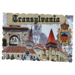 Magnet frigider din lemn "Transylvania" 9x6 CM