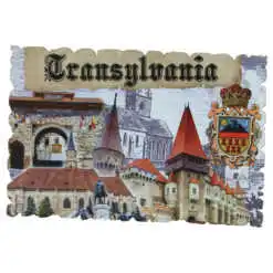 Magnet frigider din lemn "Transylvania" 9x6 CM