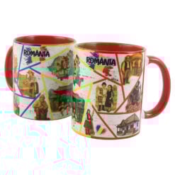 Cana ceramica "Romania" 330 ml