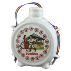 Plosca decorativa "Romania" 9 CM
