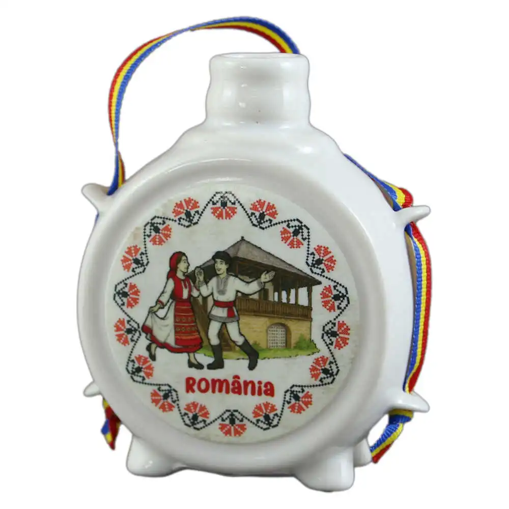 Plosca decorativa "Romania" 9 CM