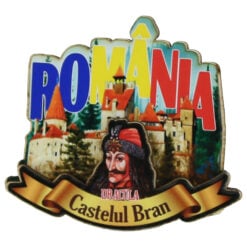 Magnet frigider din lemn "Romania" 8x7 CM