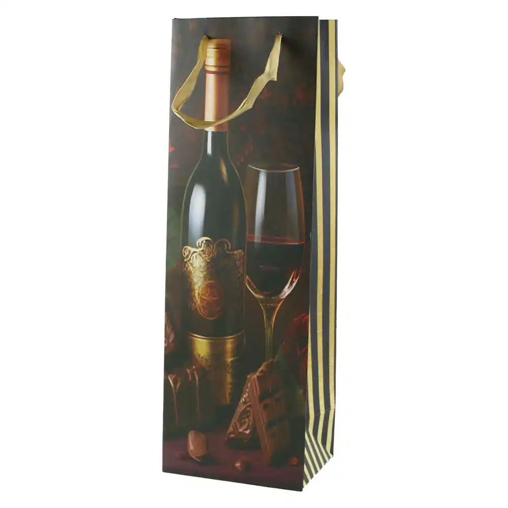 Punga cadou bauturi 12x36 CM Punga cadou bauturi 12x36 CM